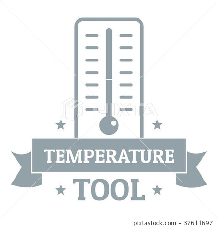 Temperature tool logo, simple gray style Temperature tool logo, simple gray style 37611697