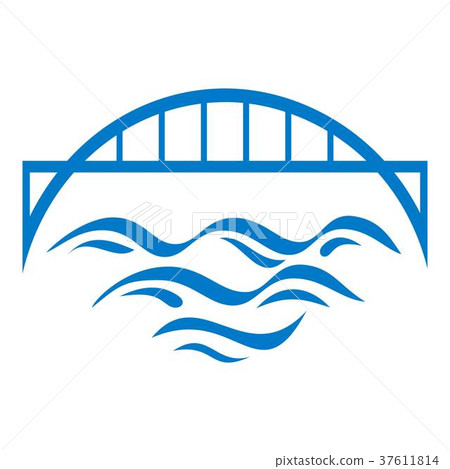 Bridge icon, simple style 37611814