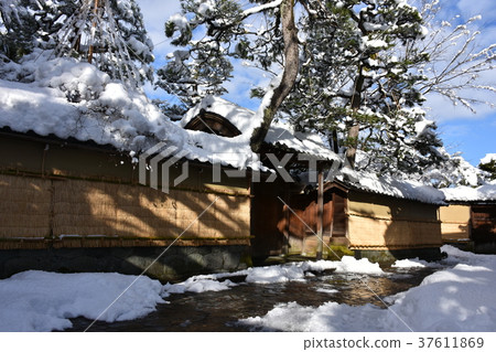 Nagamachi武士住宅廢墟土製地面雪場金澤金澤 37611869