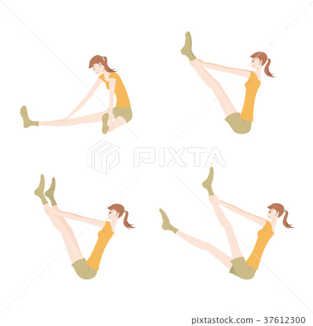 瑜伽婦女的例證 瑜伽婦女的例證 37612300