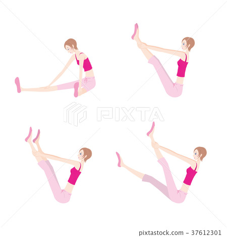 瑜伽婦女的例證 瑜伽婦女的例證 37612301