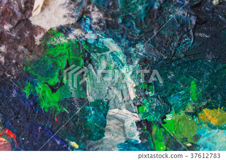 close up of colorful painting 37612783