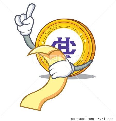 With menu Hshare coin mascot cartoon 37612828