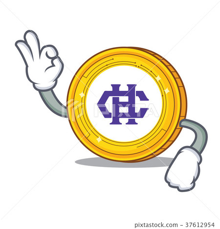 Okay Hshare coin character cartoon 37612954