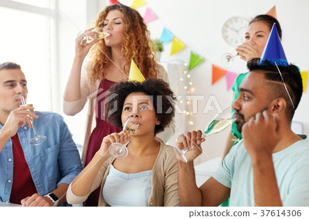 team drinking champagne at office birthday party team drinking champagne at office birthday party 37614306