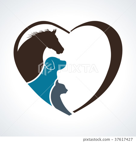 Veterinarian Heart Animal Love. Horse,Dog and Cat 37617427