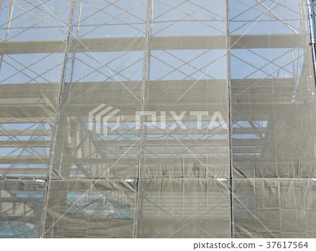 Dustproof net installed at construction site Dustproof net installed at construction site 37617564