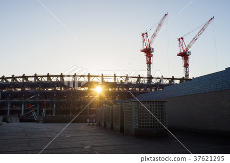 新國家體育場正在建設中 新國家體育場正在建設中 37621295