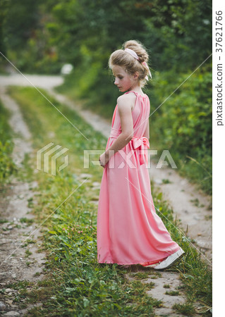 A beautiful portrait of a girl in evening dress 37621766