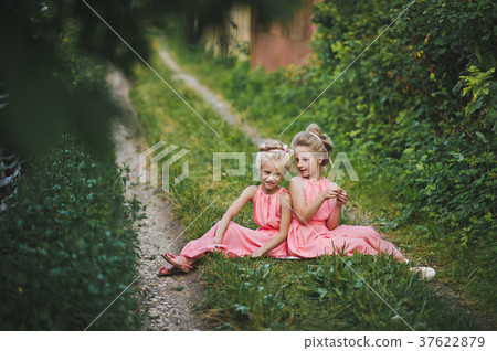 Portrait of tourists nature for children 6633. Portrait of tourists nature for children 6633. 37622879