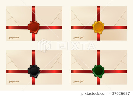 Set of wax sealed envelopes Set of wax sealed envelopes 37626627
