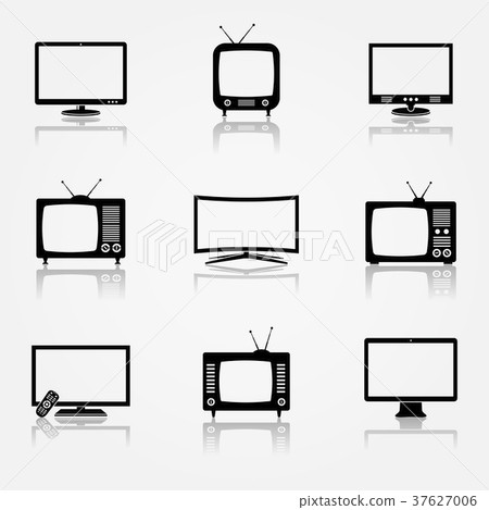 TV Icons Set 37627006