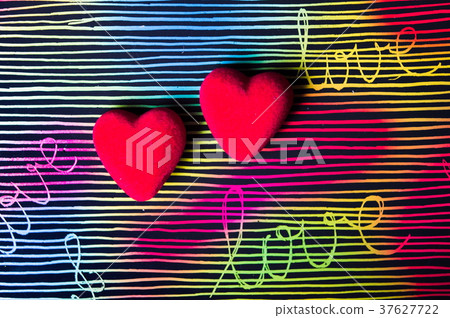 Heart shape against Colorful painted background Heart shape against Colorful painted background 37627722