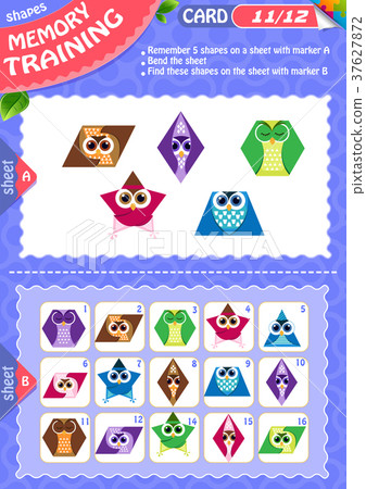 Memory game children shapes 11 Memory game children shapes 11 37627872