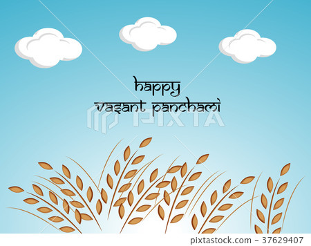 illustration of indian festival Vasant Panchami 37629407