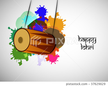 illustration of hindu festival Lohri background - Stock Illustration  [37629829] - PIXTA