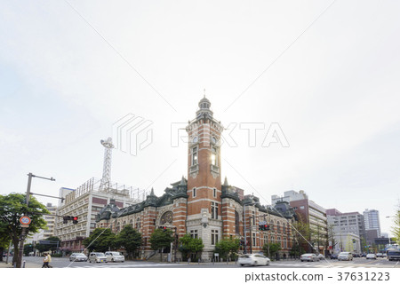 Yokohama East Port Opening Memorial Hall (Yokohama City Naka Ward Public Hall) A sun east plane overlapping the tower of Jack 37631223
