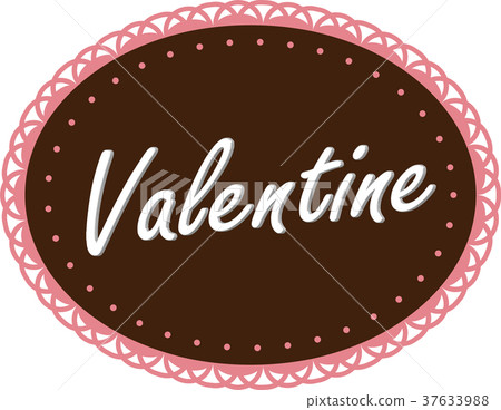 Valentine lace chocolate frame bitter 37633988