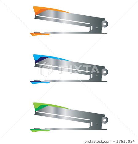 Office stapler with stainless steel handle. Office stapler with stainless steel handle. 37635054