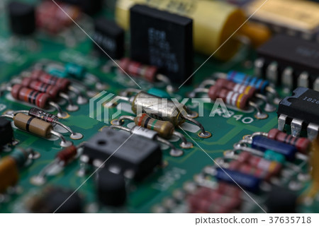 Analog electronic circuit board 37635718
