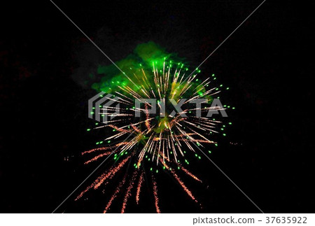 自然設計的煙火背景素材-綠色煙菊花煙火牡丹煙火棕櫚樹煙火發射煙火水平位置 自然設計的煙火背景素材-綠色煙菊花煙火牡丹煙火棕櫚樹煙火發射煙火水平位置 37635922