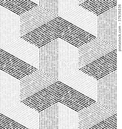 White, gray modern geometric texture. A seamless 37636836