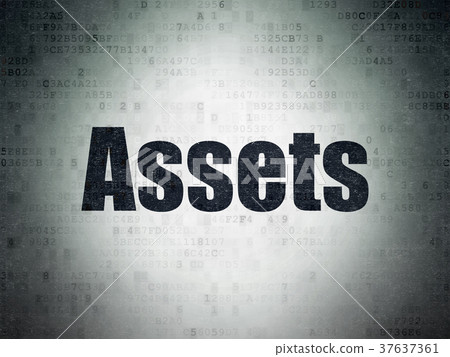 Money concept: Assets on Digital Data Paper 37637361