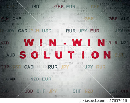 Finance concept: Win-win Solution on Digital Data Finance concept: Win-win Solution on Digital Data 37637416