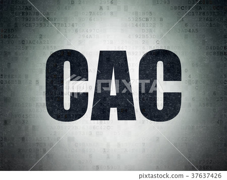 Stock market indexes concept: CAC on Digital Data Stock market indexes concept: CAC on Digital Data 37637426