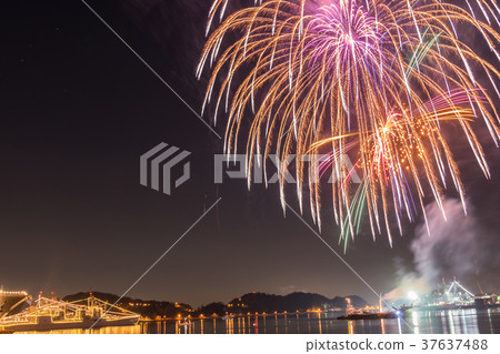 Yokosuka countdown event 2017 ship illuminations and fireworks Yokosuka countdown event 2017 ship illuminations and fireworks 37637488