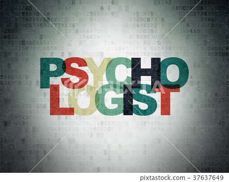 Health concept: Psychologist on Digital Data Paper Health concept: Psychologist on Digital Data Paper 37637649