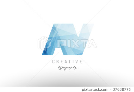 polygonal alphabet letter logo icon combination - Stock Illustration ...