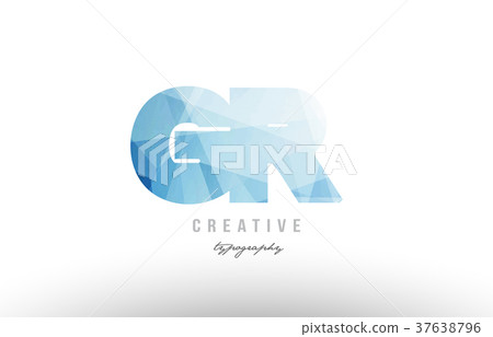 polygonal alphabet letter logo icon combination - Stock Illustration ...