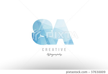 polygonal alphabet letter logo icon combination - Stock Illustration ...