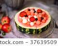 Watermelon. Fresh and Ripe Watermelon and Melon 37639509
