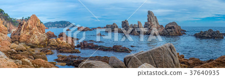 Nice detail from Costa Brava coastal in Spain 37640935