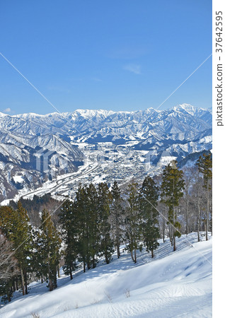 Town of Echigo Yuzawa from Gara Squis Field 37642595