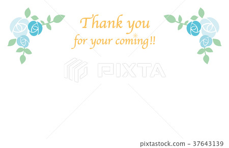 Thanks card (blue casket) Thanks card (blue casket) 37643139