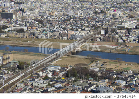 多摩川，大田區，東京和東海道新幹線 37643414