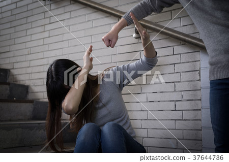 woman with bullying concept 37644786