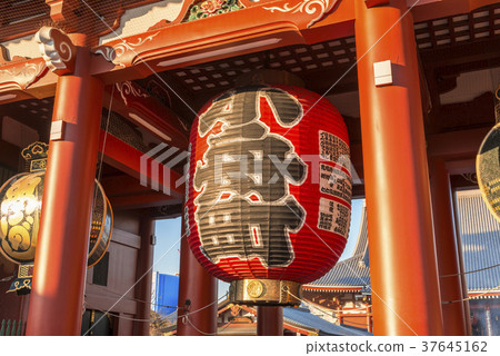 Great lanterns at Takasagomon in Senso-ji, Tokyo 37645162