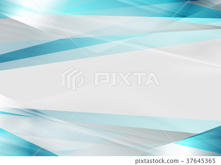 Blue and grey glossy stripes abstract background 37645365