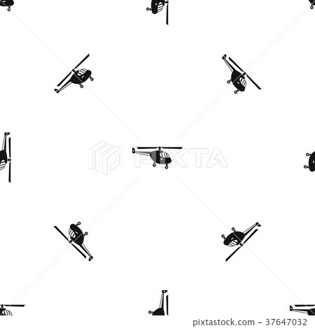Helicopter pattern seamless black Helicopter pattern seamless black 37647032