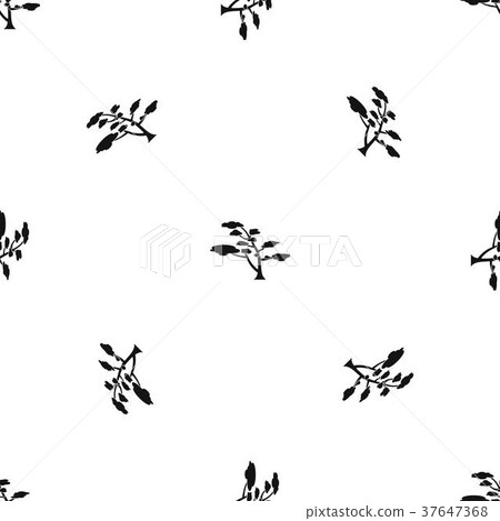 Cedar pattern seamless black 37647368