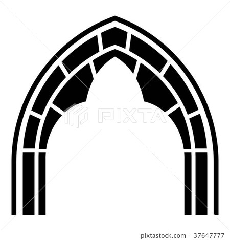 Construction arch icon, simple style 37647777