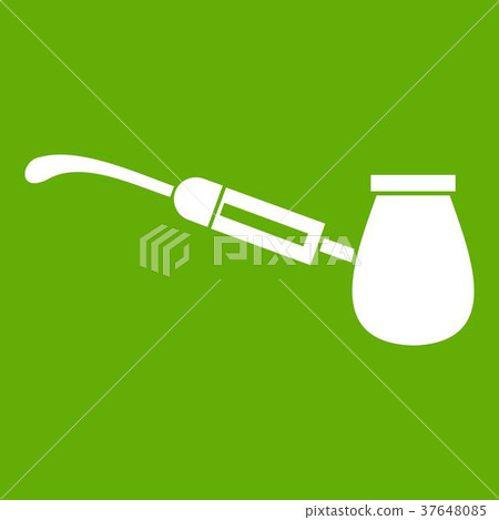 Electronic cigarette with nozzle icon green Electronic cigarette with nozzle icon green 37648085