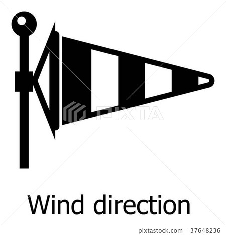 Wind direction icon, simple style - Stock Illustration [37648236] - PIXTA