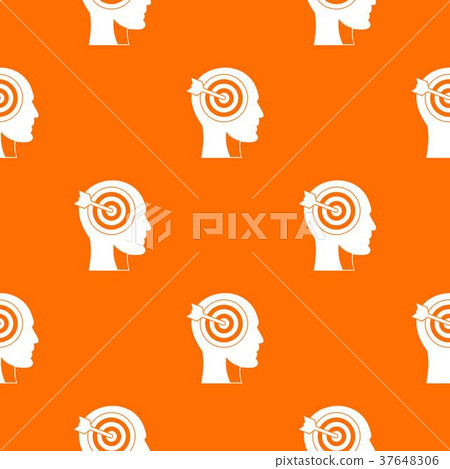 Target in human head pattern seamless 37648306