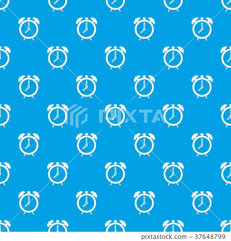 Alarm clock pattern seamless blue Alarm clock pattern seamless blue 37648799