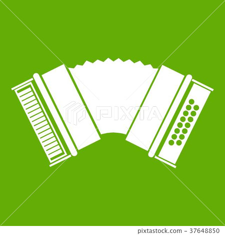 Accordion icon green 37648850